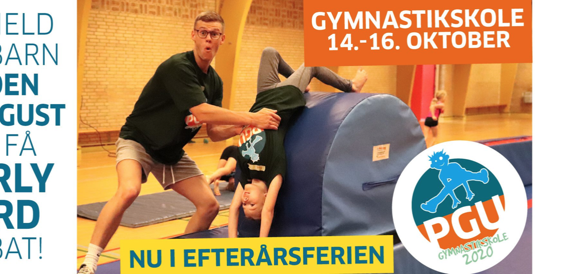 PGU Gymnastikskole · Børn fra 6-12 år · Uge 42 2020