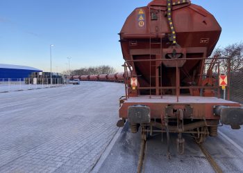 Nyopført godsbaneterminal sparer over to års CO2-forbrug