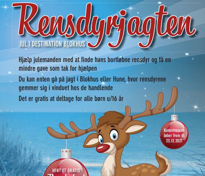 Hjælp julemanden med at finde hans rensdyr: Rensdyrjagt i Destination Blokhus