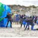 Verdens bedste hopper ud over Blokhus Strand 