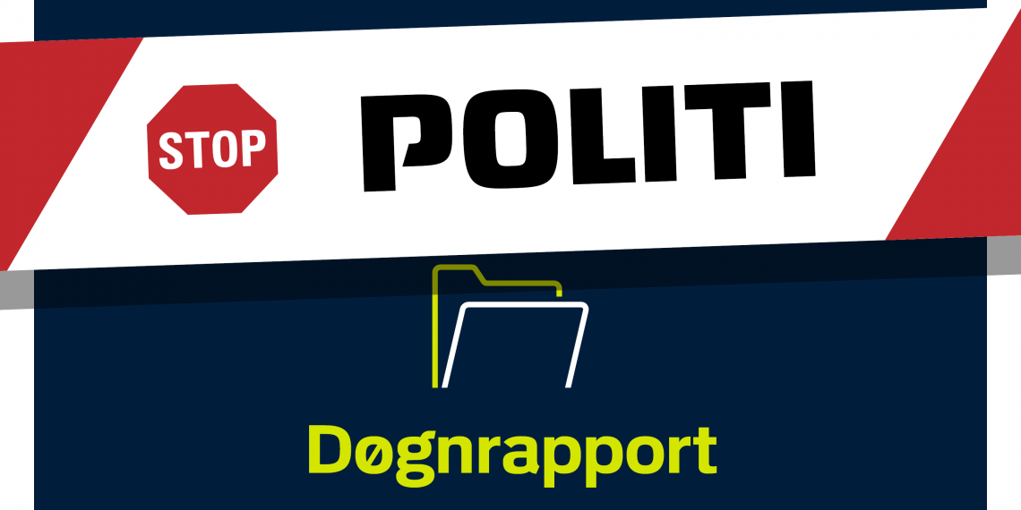 Fra døgnrapporten: indbrudstyv opsporet og anholdt. Narkopåvirket bilist i færdselsuheld. Høj musik fra lejlighed dæmpet.