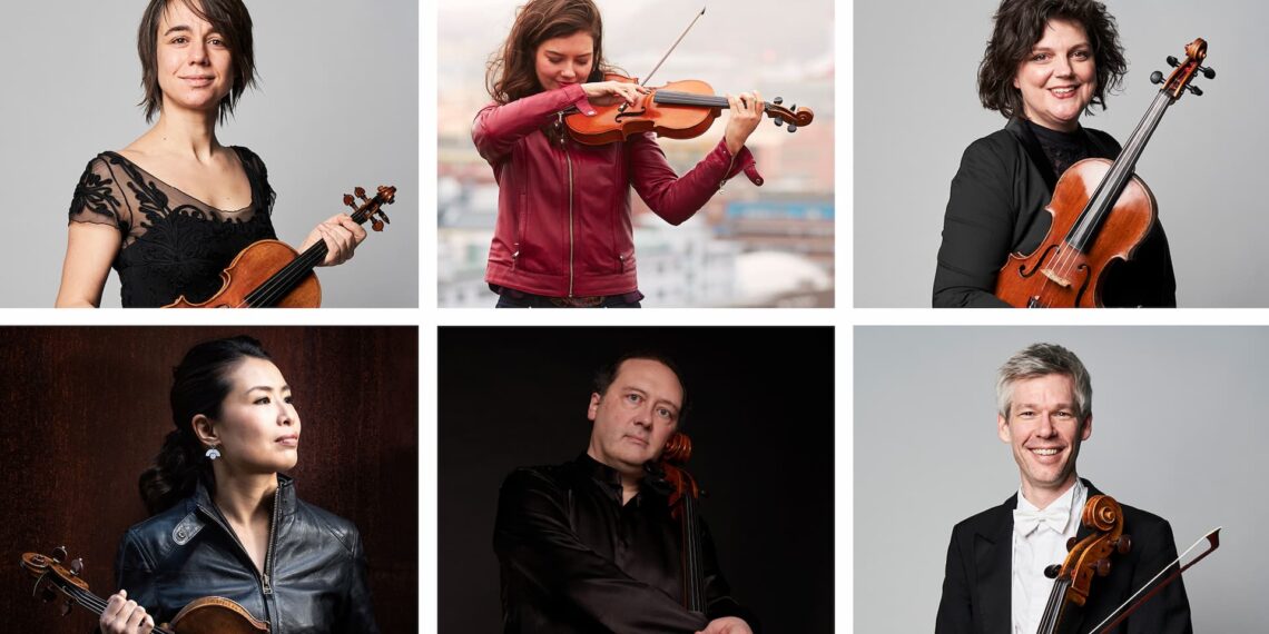 Strygere spiller, så det lyder som et helt orkester