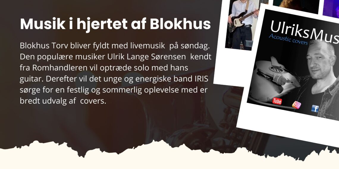 Blokhus Torv bliver fyldt med livemusik på søndag