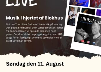 Blokhus Torv bliver fyldt med livemusik på søndag