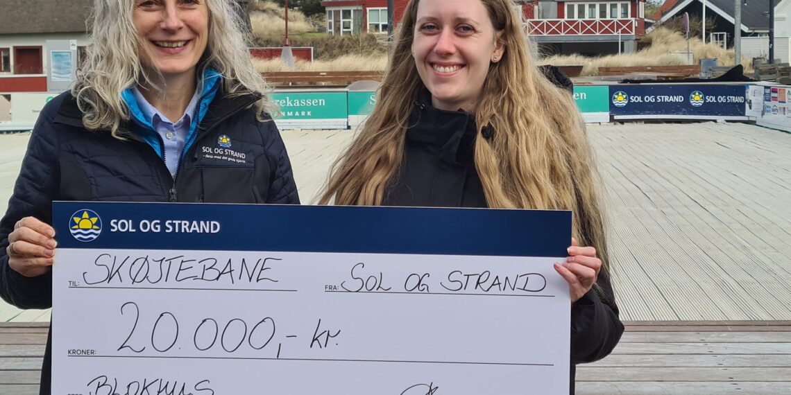 Sol og Strand støtter skøjtebanen i Blokhus med 20.000 kroner