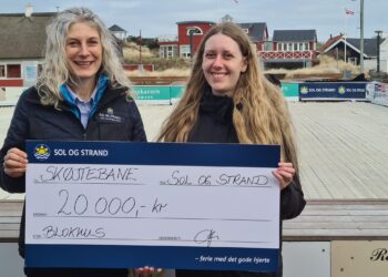 Sol og Strand støtter skøjtebanen i Blokhus med 20.000 kroner