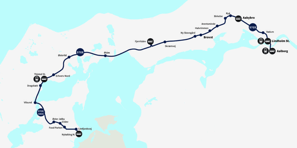 Flere byer får adgang til expresbusser mellem Aalborg og Nordvestjylland